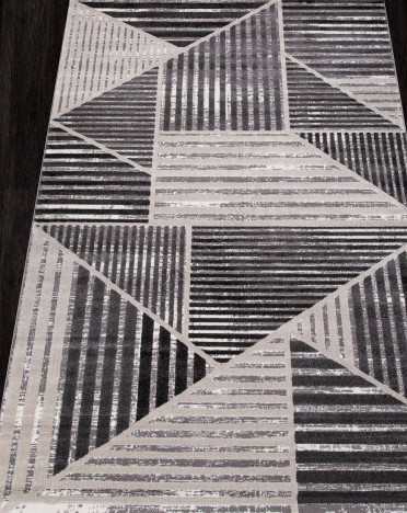 Ковер турецкий QP004 ECLIPSE (Полиэстер, серый)