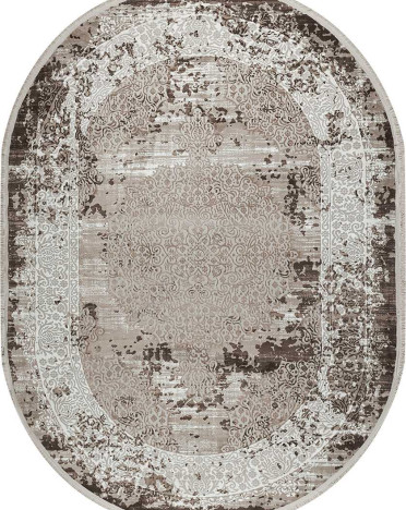 Ковер турецкий 36561C Sanat Viscon (полиэстер хит сет, бежевый, коричневый)