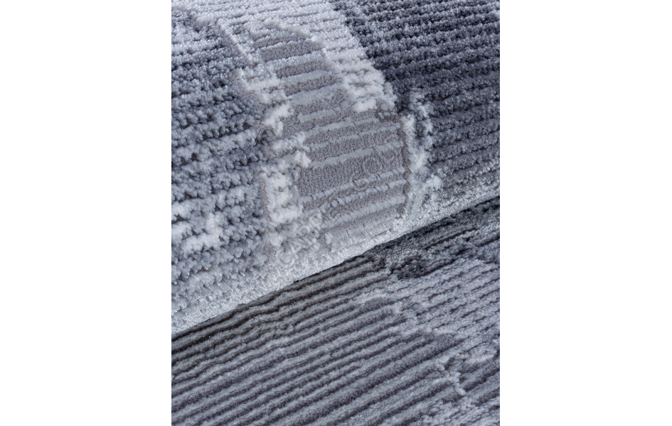 Ковер турецкий круглый 03758A GREY - коллекция ARMINA