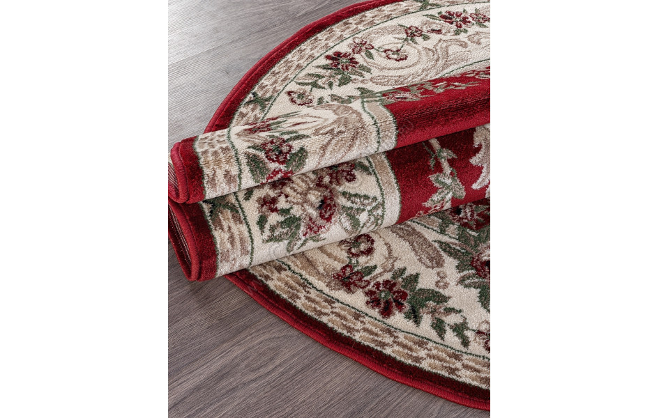 Ковер D057 - RED - Овал COLIZEY