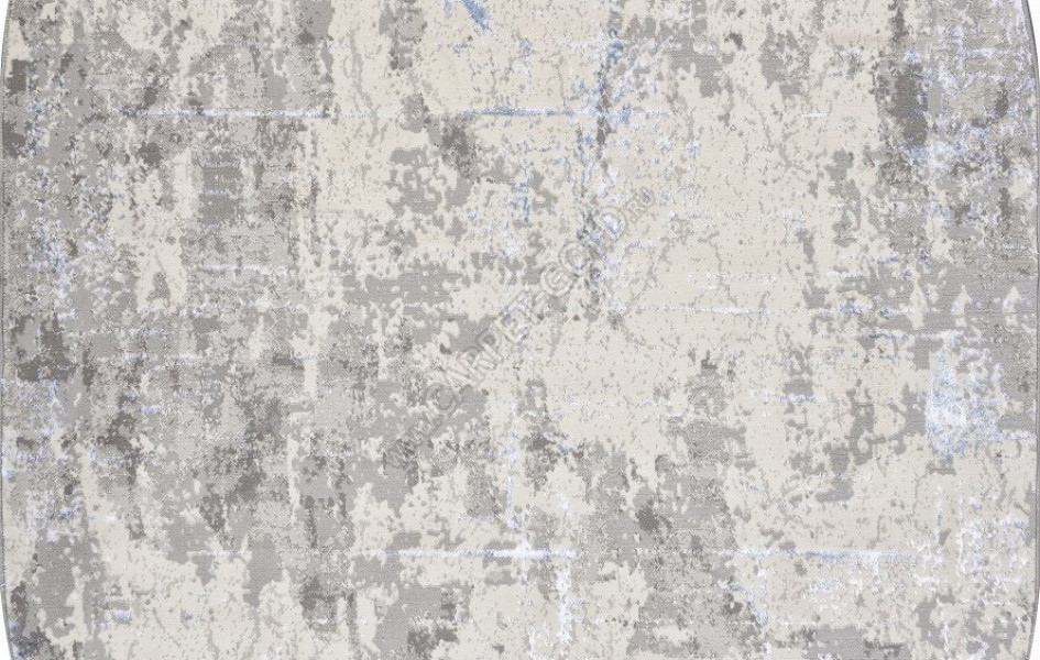 Ковер F169 - CREAM-BLUE - Овал - коллекция LIMAN