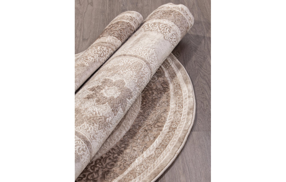 Ковер 04037A - BROWN / BROWN - Круг - коллекция ARMINA