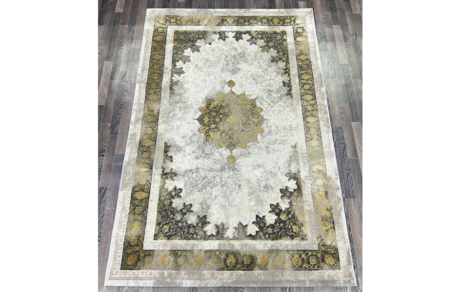 Ковер турецкий Lisa AA610A IVORY MUSTARD прямоугольный