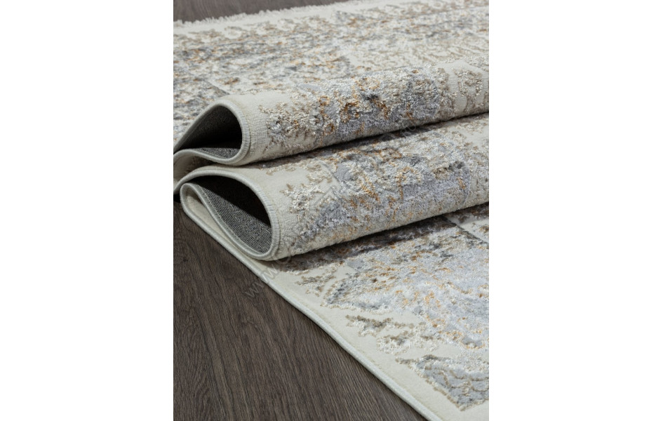 Ковер 06066A - GREY FDY / CREAM HB - Прямоугольник - коллекция SAHARA