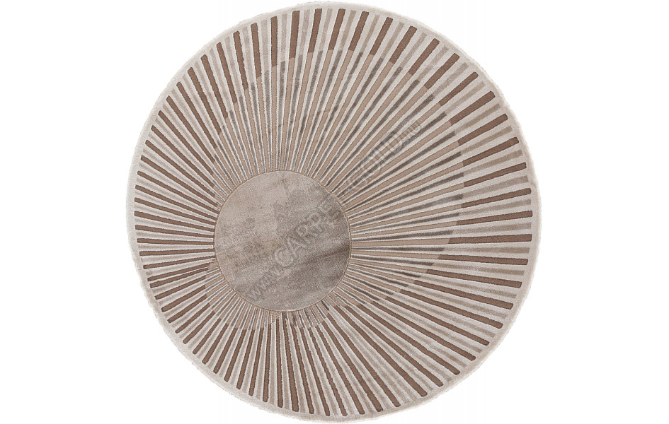 Ковер 00837A - BROWN / BROWN - Круг - коллекция SAFIR