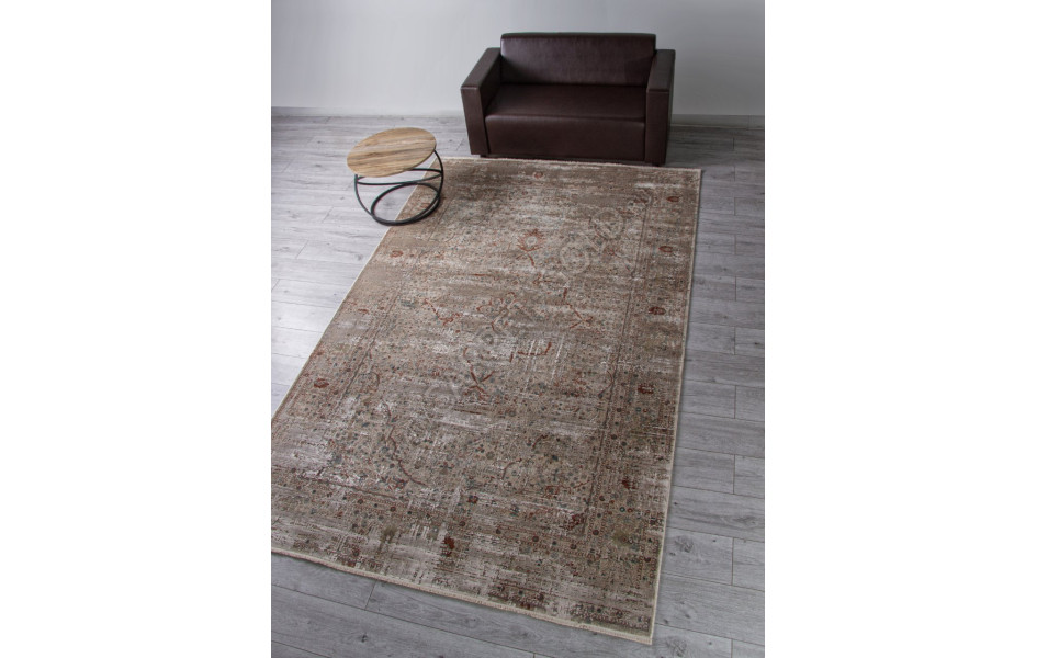 Ковер B860J2 - CREAM / L.GREY - Прямоугольник - коллекция ROYAL